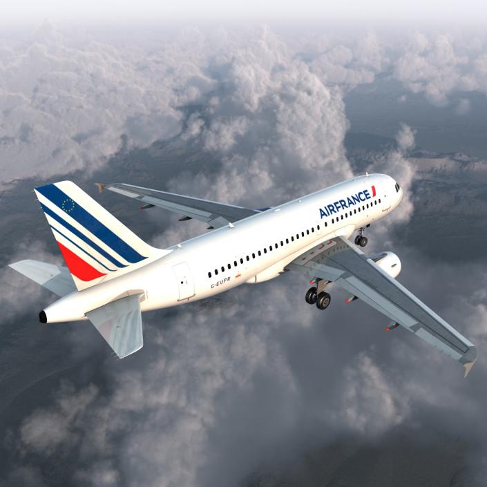 Airbus A320 Air France 3D