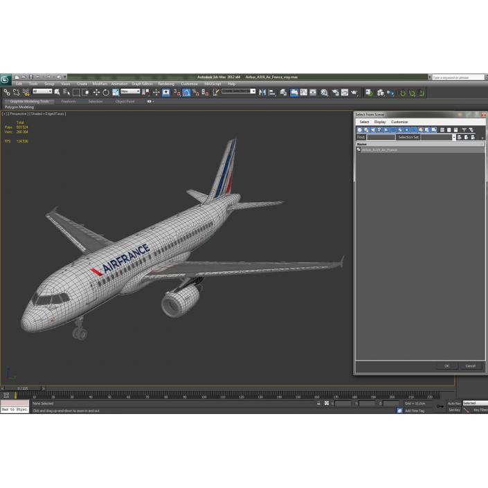 Airbus A320 Air France 3D