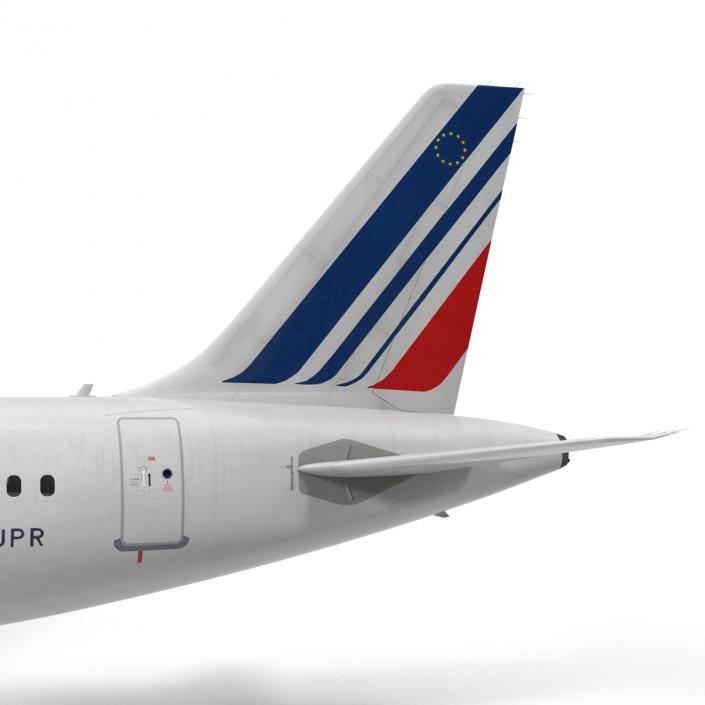 Airbus A319 Air France Rigged 3D model