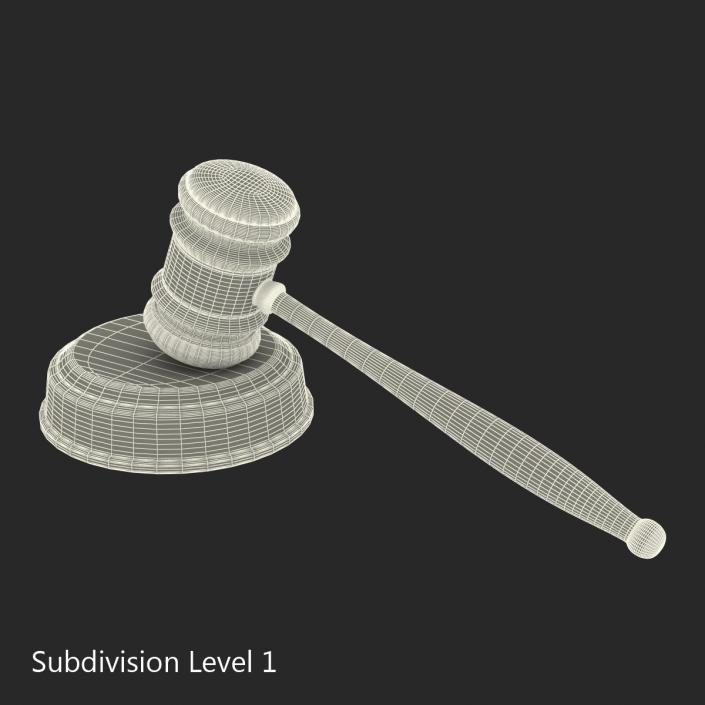 3D model Legal Gavel Set