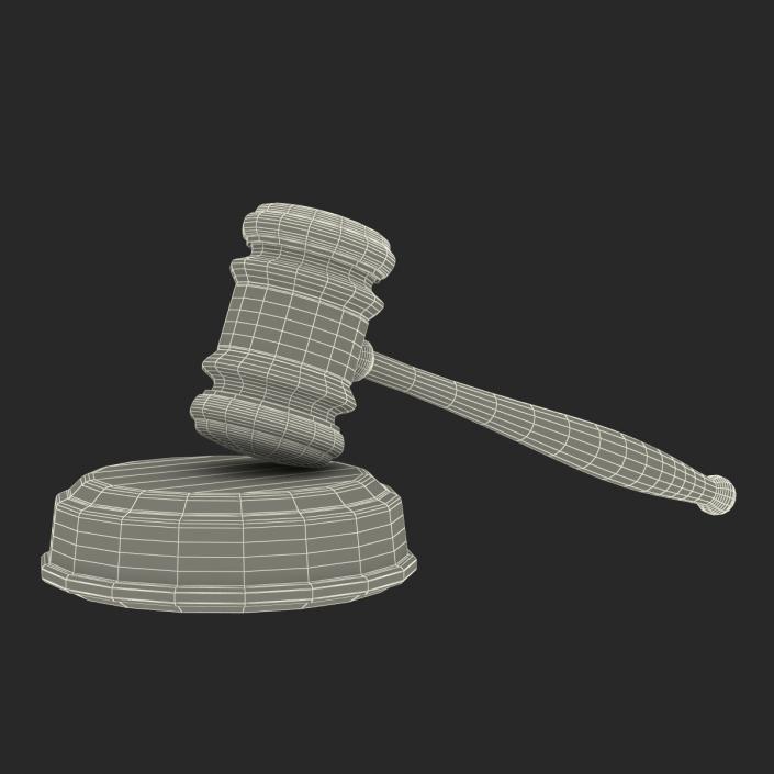 3D model Legal Gavel Set