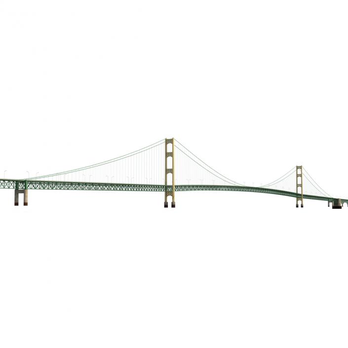 3D model Mackinac Bridge