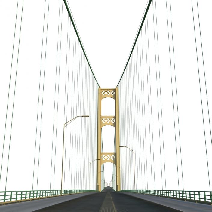 3D model Mackinac Bridge