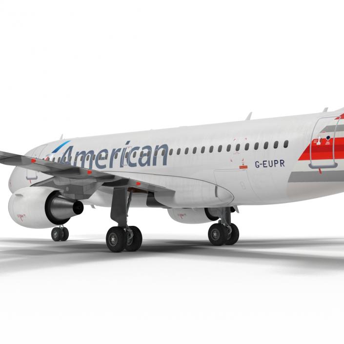 Airbus A319 American Airlines 3D model