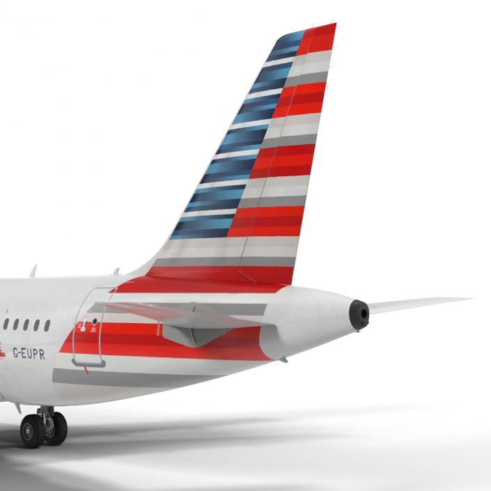 Airbus A319 American Airlines 3D model