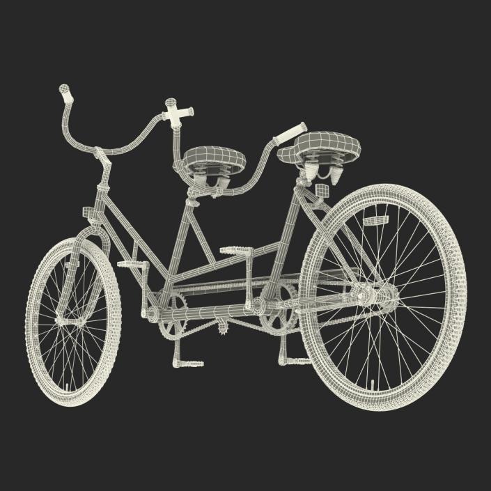 Retro Bicycle Built for Two 3D