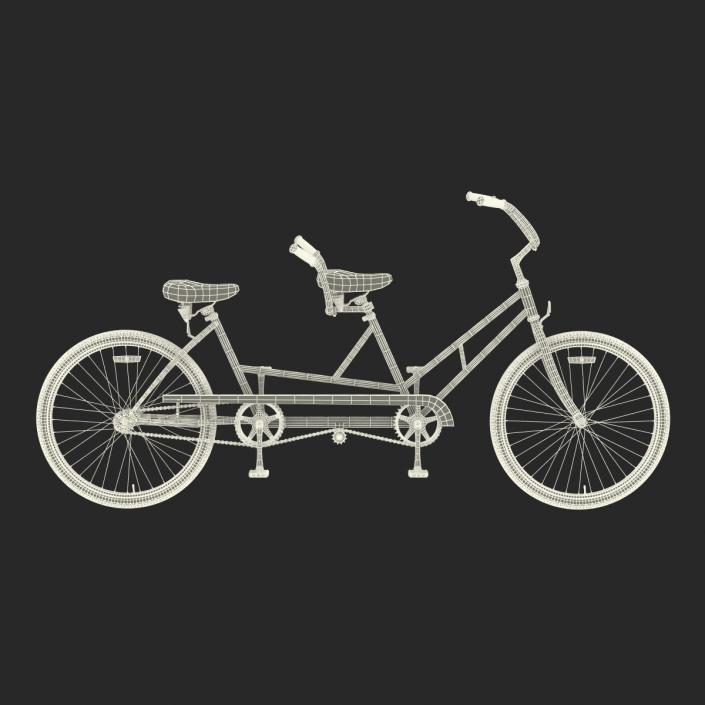 Retro Bicycle Built for Two 3D