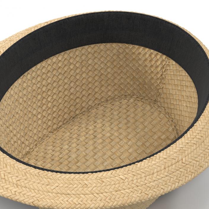 Mens Straw Hat 3D model