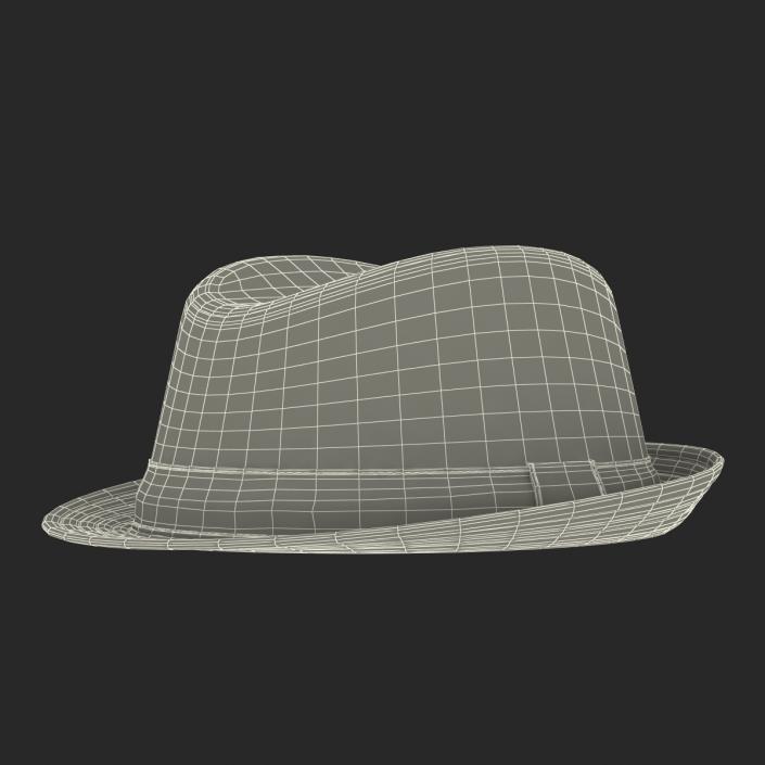 Mens Straw Hat 3D model