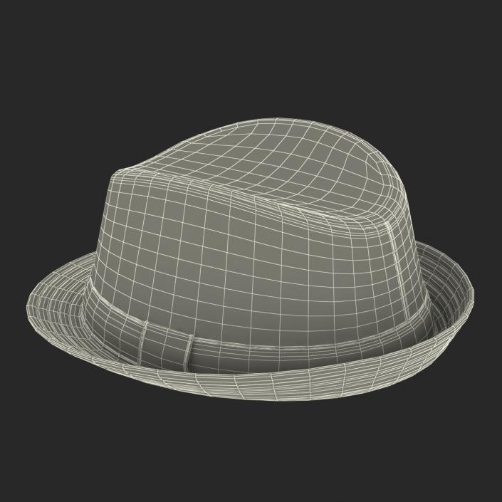 Mens Straw Hat 3D model