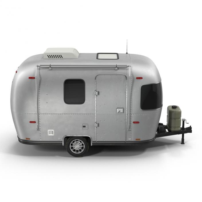 Retro Air Stream Recreational Vehicle Rigged 3D model