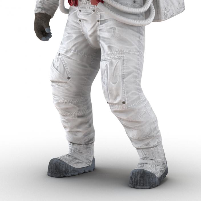 3D Astronaut NASA Wearing Spacesuit A7L Pose 2 model