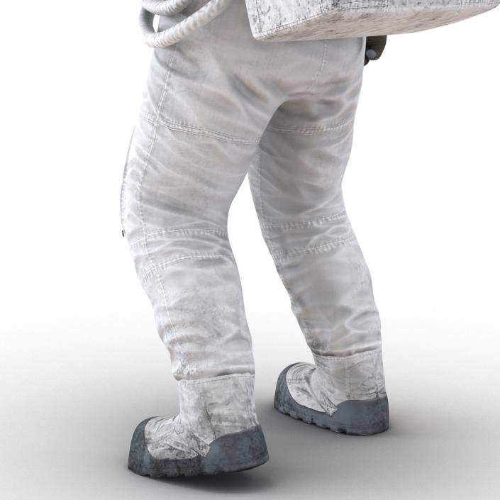 3D Astronaut NASA Wearing Spacesuit A7L Pose 2 model