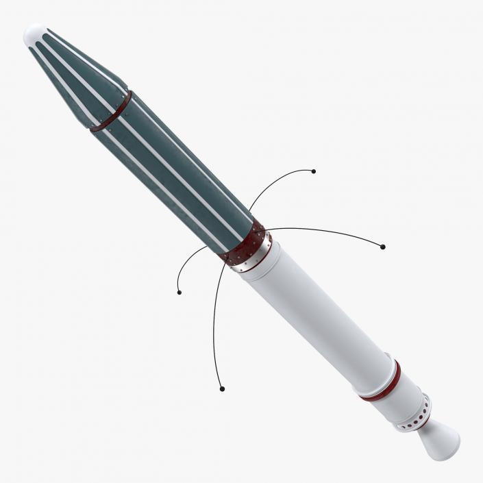 Explorer 1 First US Satellite 3D model