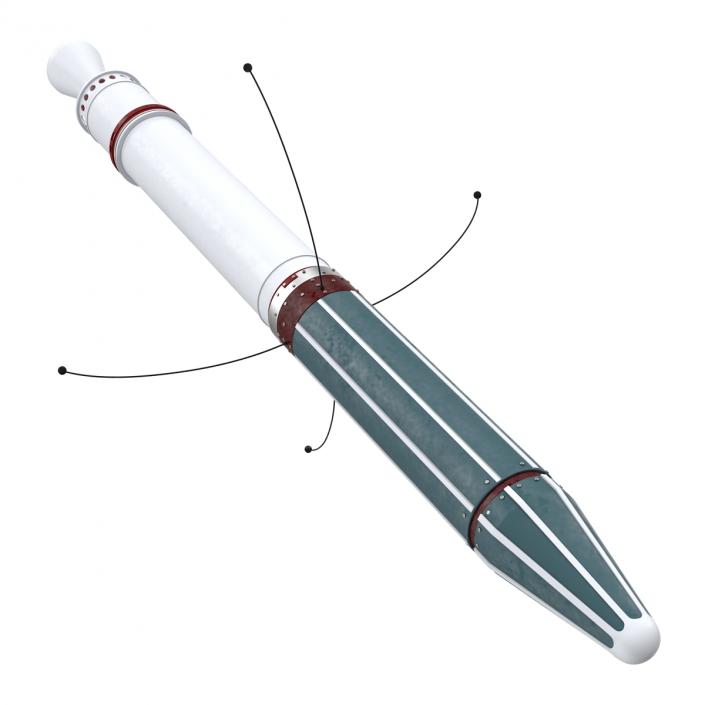 Explorer 1 First US Satellite 3D model