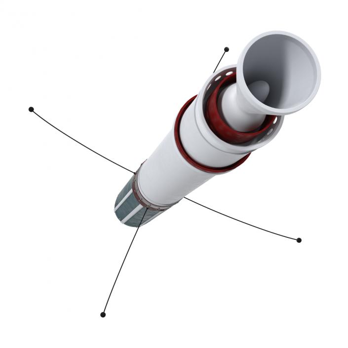 Explorer 1 First US Satellite 3D model