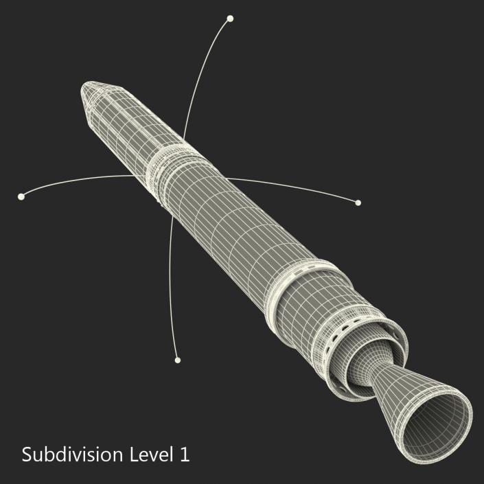 Explorer 1 First US Satellite 3D model