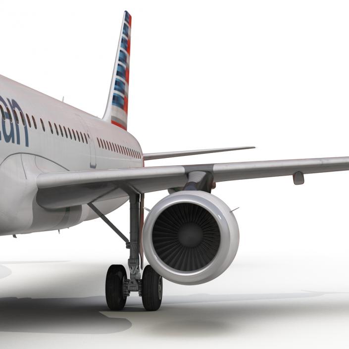 Airbus A321 American Airlines 3D model