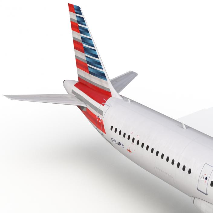 Airbus A321 American Airlines 3D model