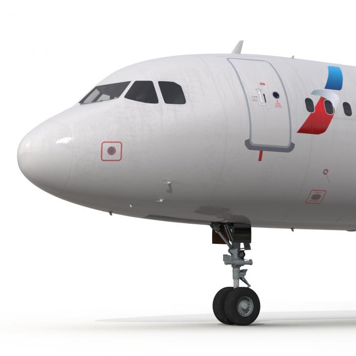 Airbus A321 American Airlines 3D model