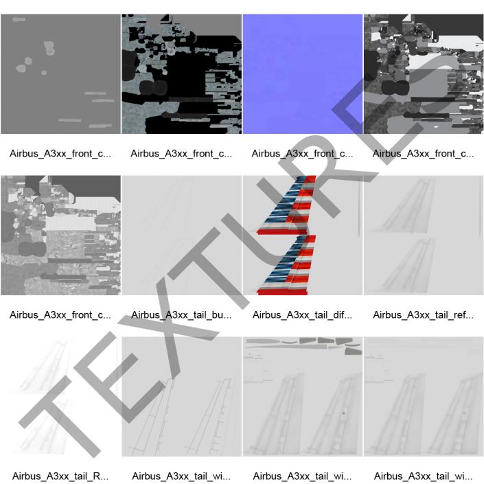 Airbus A321 American Airlines 3D model