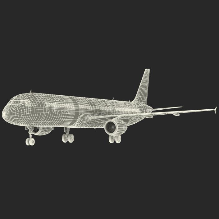 Airbus A321 American Airlines 3D model