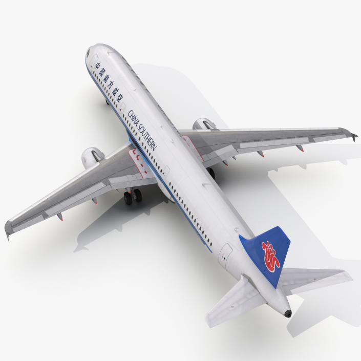 3D model Airbus A321 China Southern Airlines