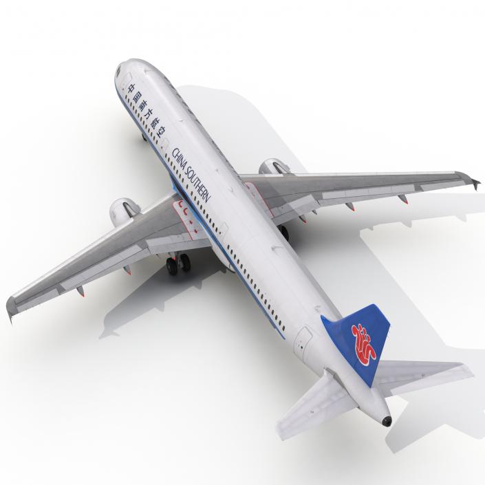 3D model Airbus A321 China Southern Airlines