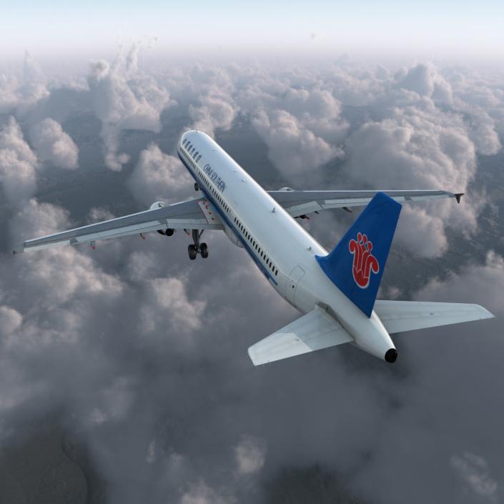 3D model Airbus A321 China Southern Airlines