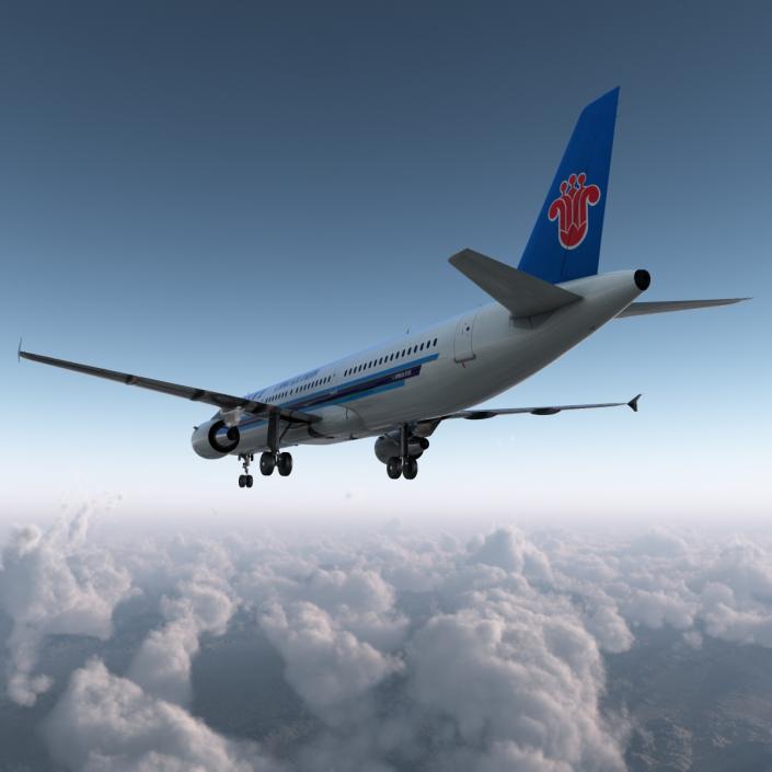 3D model Airbus A321 China Southern Airlines