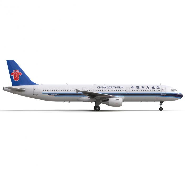 3D model Airbus A321 China Southern Airlines