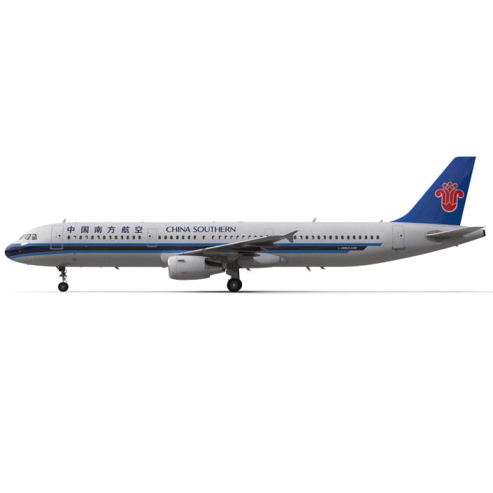 3D model Airbus A321 China Southern Airlines