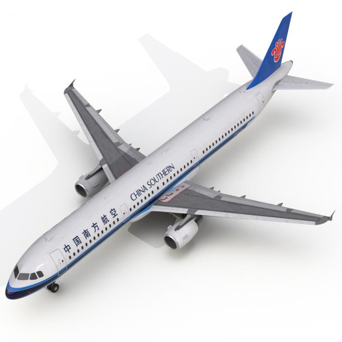 3D model Airbus A321 China Southern Airlines