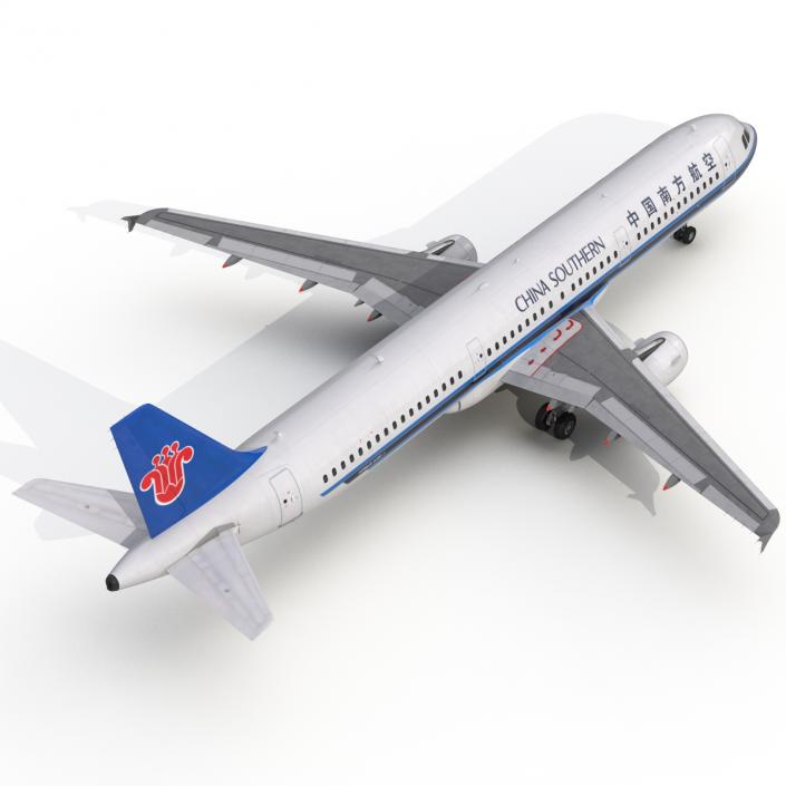 3D model Airbus A321 China Southern Airlines