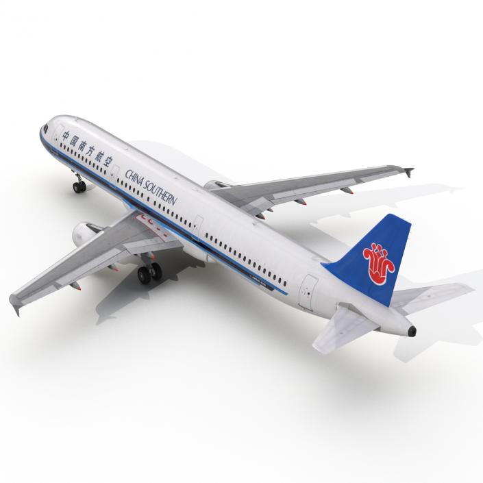 3D model Airbus A321 China Southern Airlines