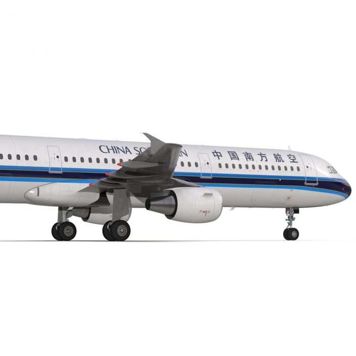 3D model Airbus A321 China Southern Airlines