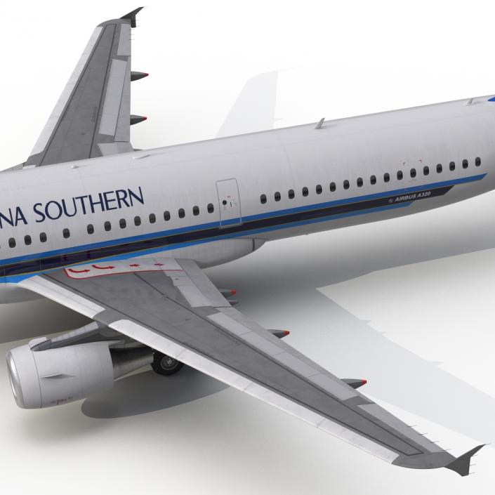 3D model Airbus A321 China Southern Airlines