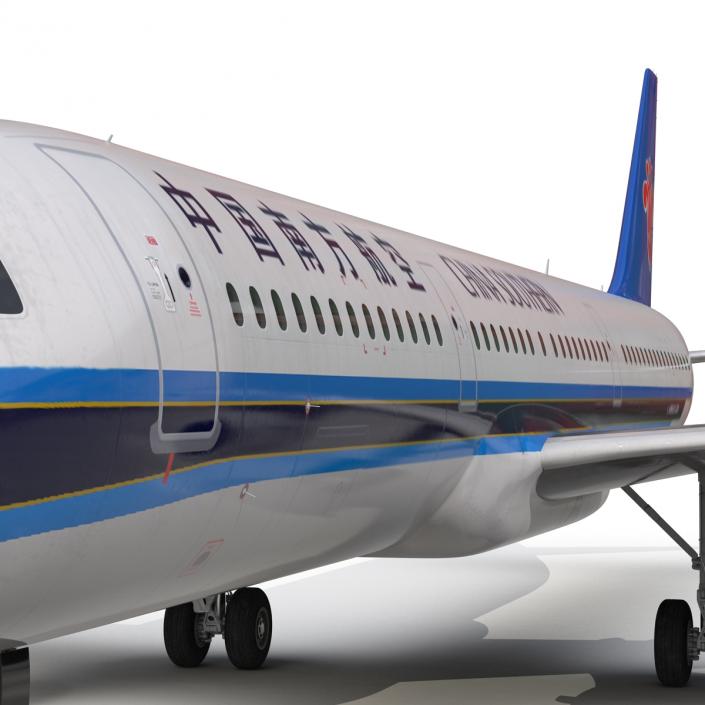 3D model Airbus A321 China Southern Airlines