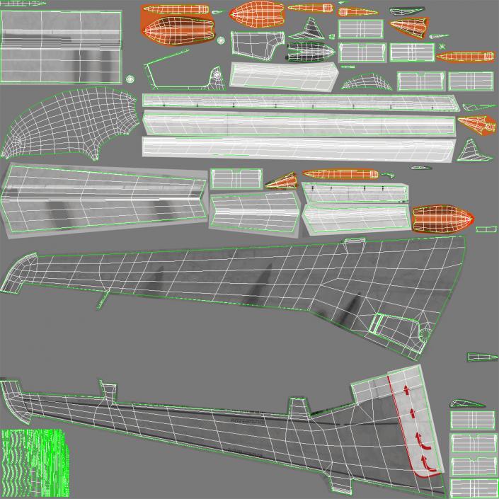 3D model Airbus A321 China Southern Airlines