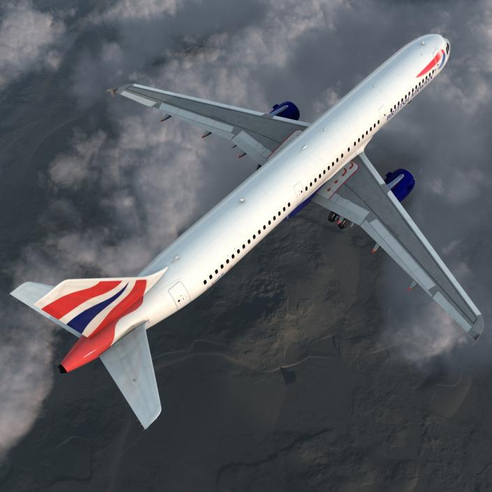 Airbus A321 British Airways 3D