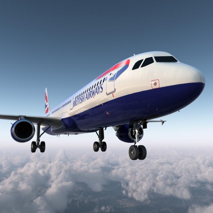 Airbus A321 British Airways 3D