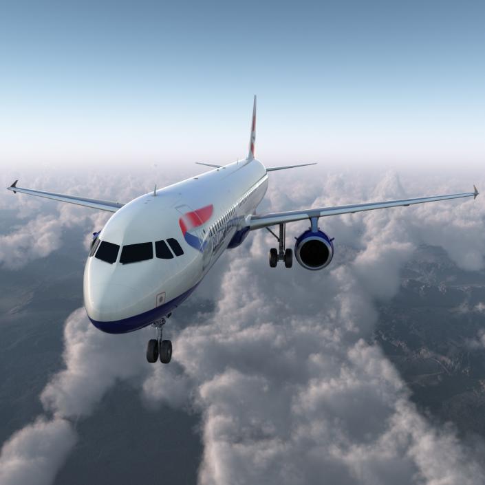 Airbus A321 British Airways 3D