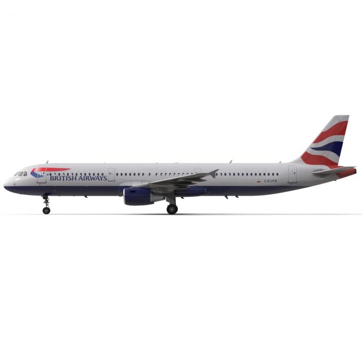 Airbus A321 British Airways 3D