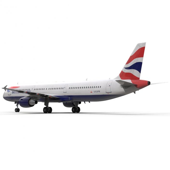 Airbus A321 British Airways 3D