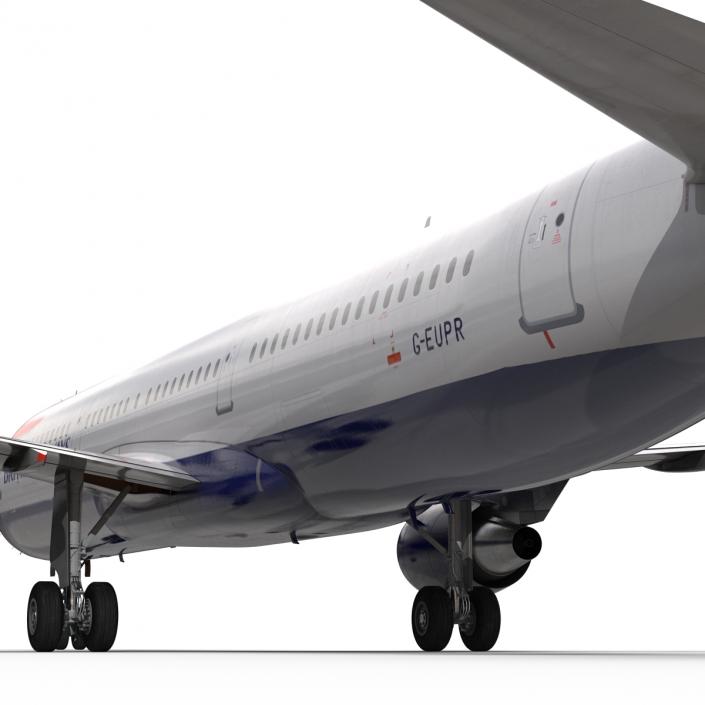 Airbus A321 British Airways 3D