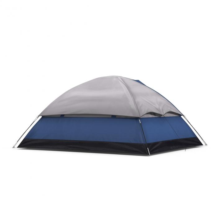 Camping Tent Blue 3D