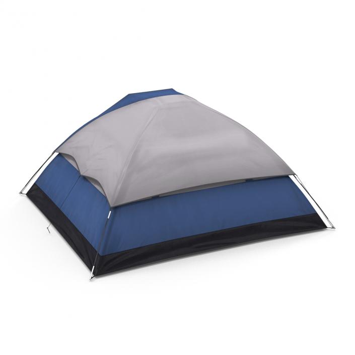 Camping Tent Blue 3D