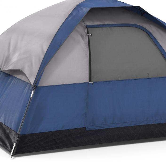 Camping Tent Blue 3D