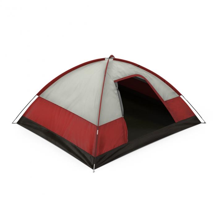 3D Dome Tent Red model