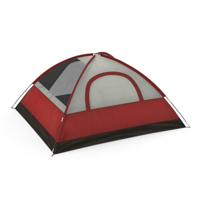 3D Dome Tent Red model